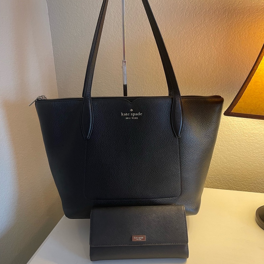 Kate Spade Harlow Tote Bag with Wallet Set